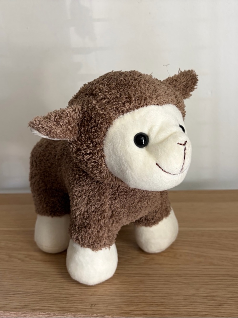 Kellytoy Brown and White Plush Lamb Stuffed Animal